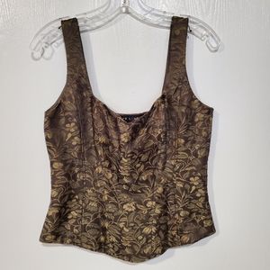Ralph Lauren Black Label Corset Bustier Top, Sz 8